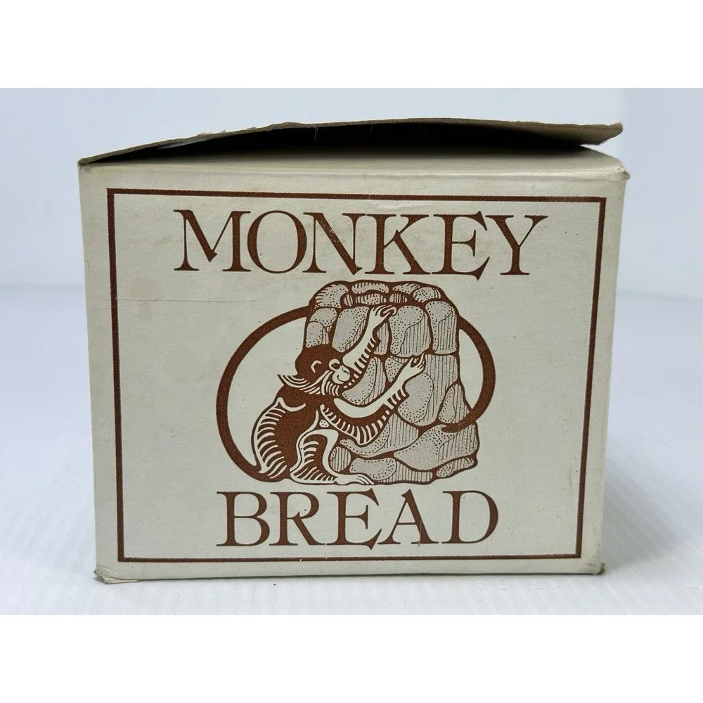 Vintage Boston Warehouse 1981 Monkey‎ Bread Pot Glazed Ceramic Grover Cronin NOS